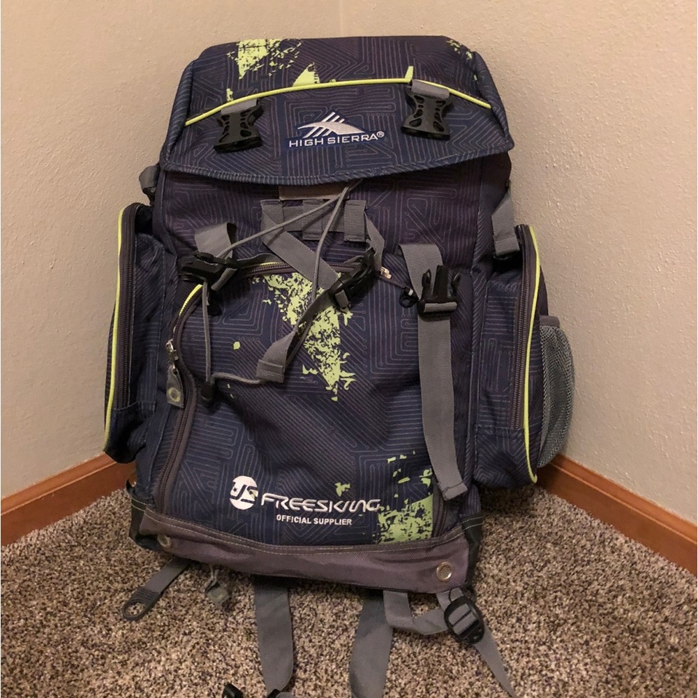 Ski boot backpack